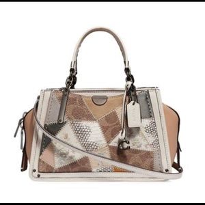 Coach Dreamer Leather Patchwork Mini Crossbody
